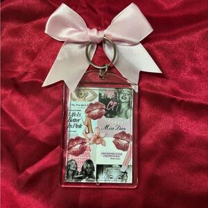 Pink Bow Keychain Everything in Pink